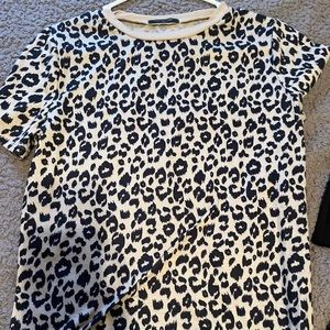 plain cheetah print womens shirt
